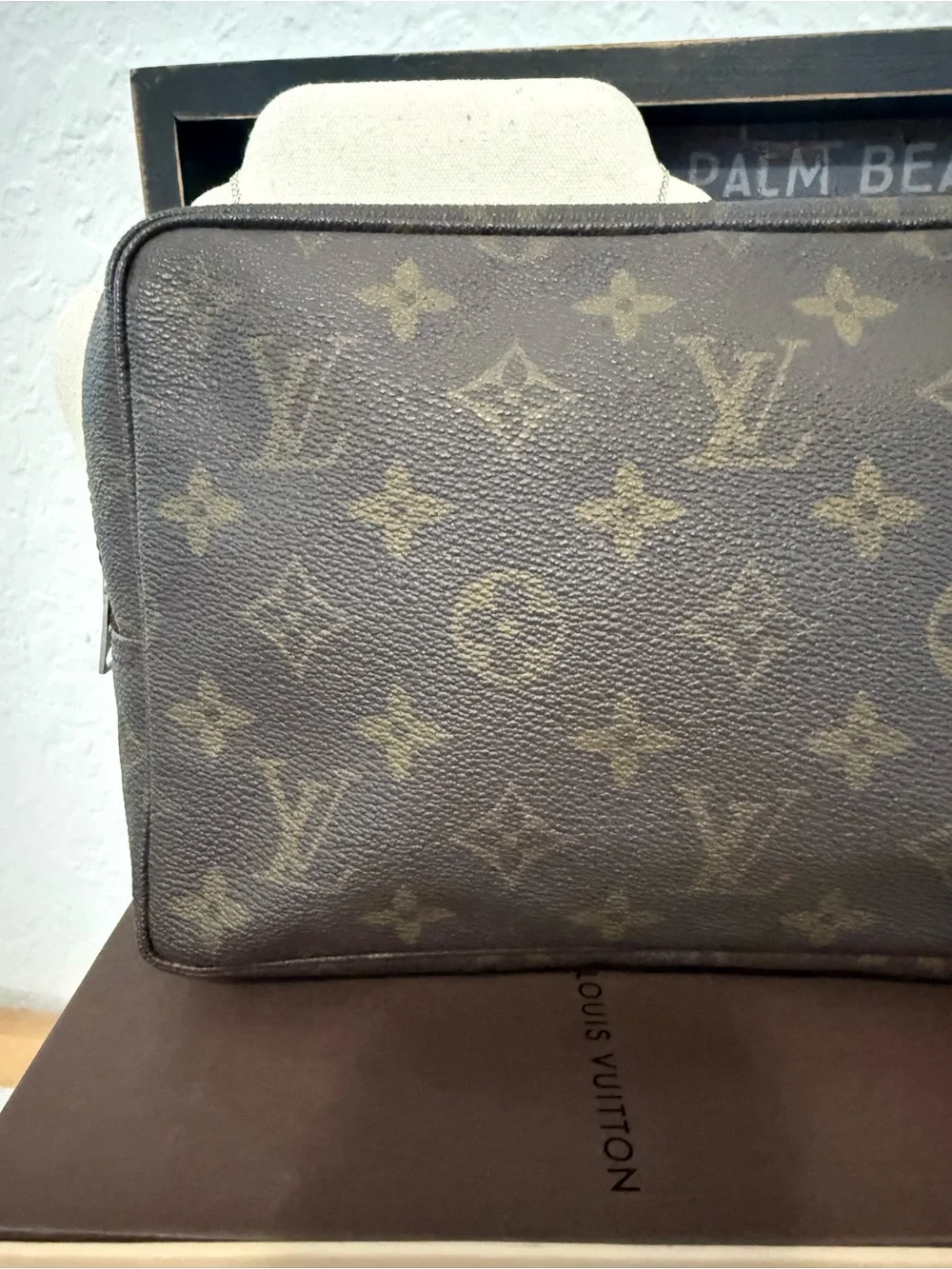 LOUIS VUITTON Trousse Toilette 23 Monogram Cosmetic Pouch authenticity included